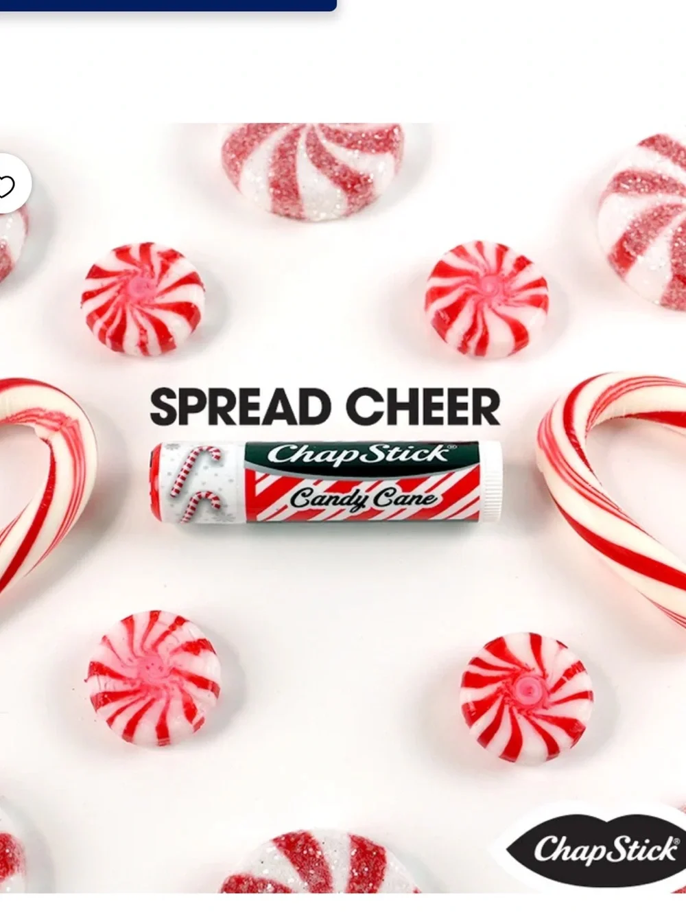 Chapstick Candy Cane Lip Balm - 3 Pack